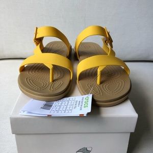 Crocs yellow sandals